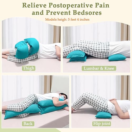 Miniatura 2 de Almohadas de cuña de posicionamiento giratorio para después de la cirugía, almohada de prevención de llagas en cama, posicionadores médicos para el