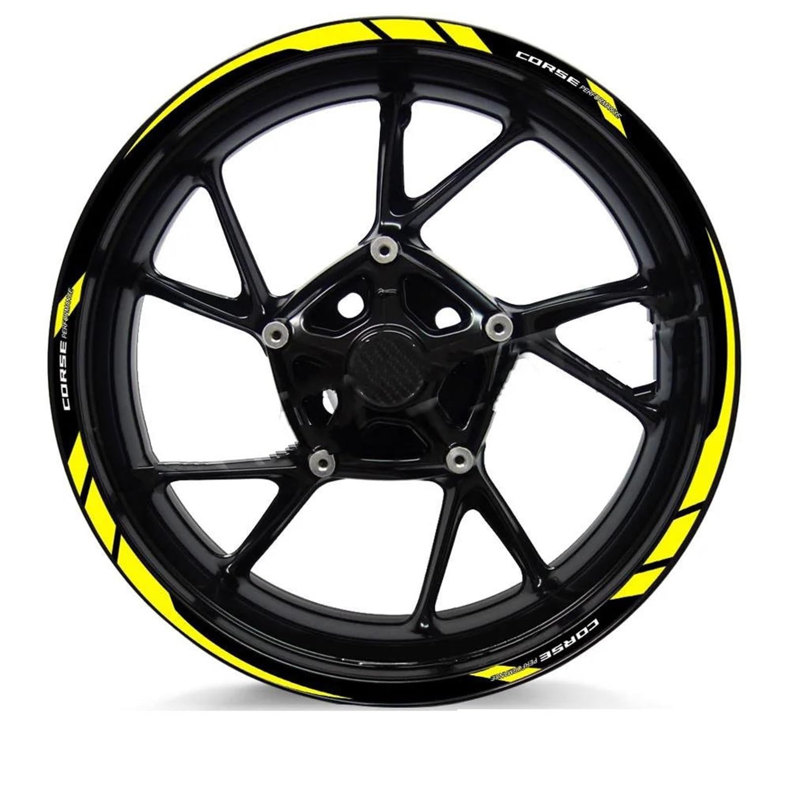 Motorcycle Wheel Sticker Stripe Decal for Ducati for Hypermotard 950 Diavel 1260 V4 for Multistrada 1200s for Panigale(Color10)