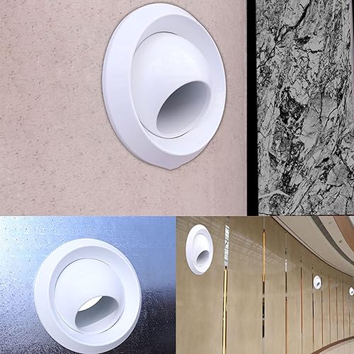 Miniatura 4 de LXLTL Tapa de salida de ventilación, dirección de viento ajustable de 360, puerto de ventilación de ventilación, campana de aire, tapa de baño al