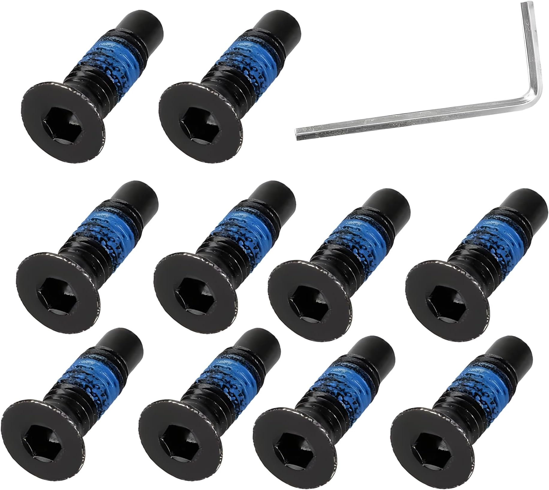 First Pro Scooter Forehead Head Screw Set, 10 Pcs Durable Aluminum Alloy Electric Scooter Screw with Allen key Compatible with M365, Pro, Pro2, 1s, MI3, Ninebot Max G30