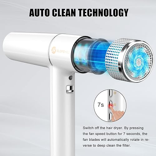 Miniatura 5 de slopehill Secador de pelo con motor único sin escobillas  Diagnóstico inteligente de fallos  Microfiltro innovador  Tecnología Oxy Active  Pantalla