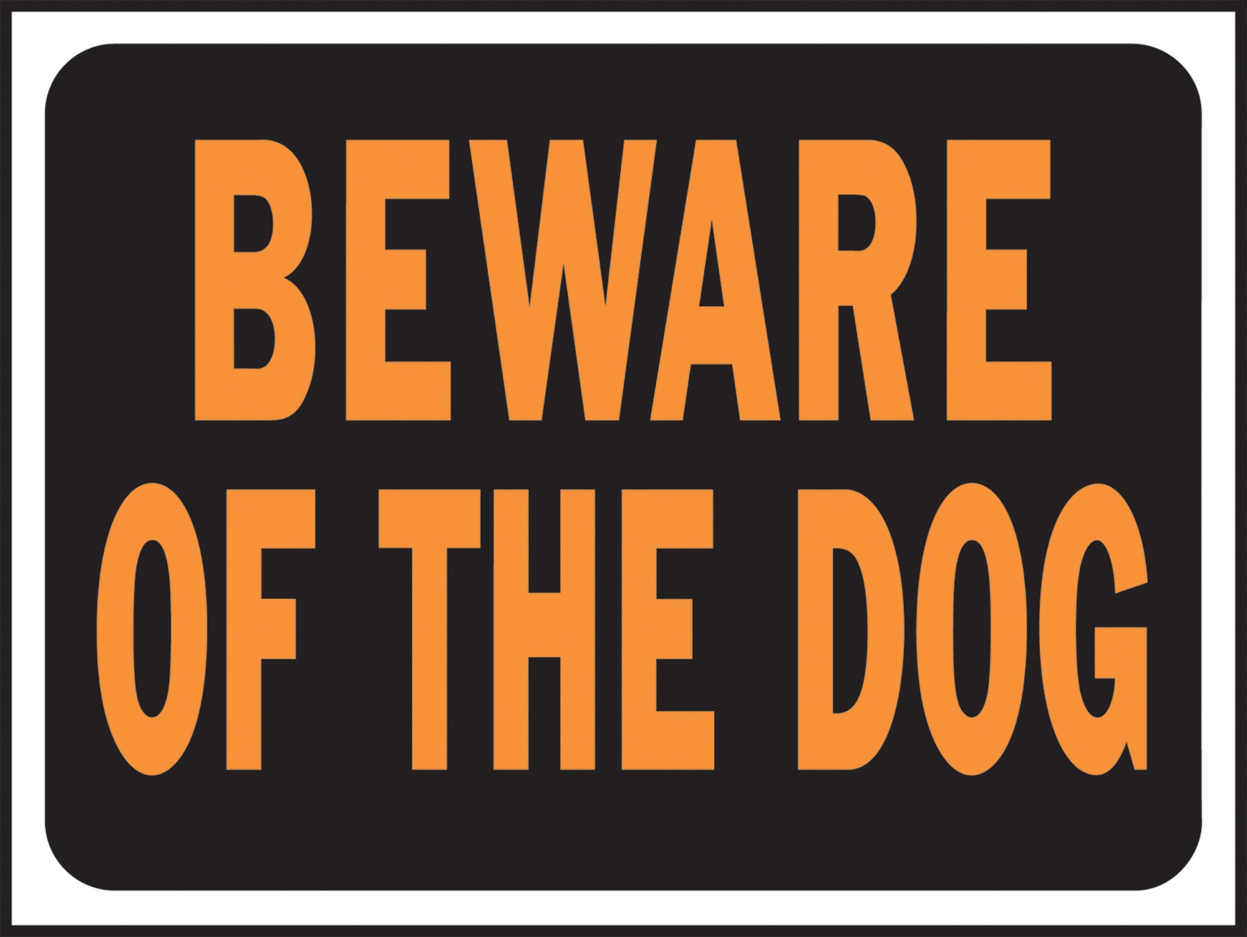 Amazon.com: Hy-Ko Products 3002 Beware of Dog Plastic Sign