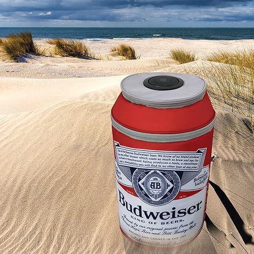 Miniatura 8 de Budweiser Mochila con altavoz suave en forma de lata con Bluetooth, enfriador de viaje portátil con altavoz integrado Budweiser Altavoz inalámbrico