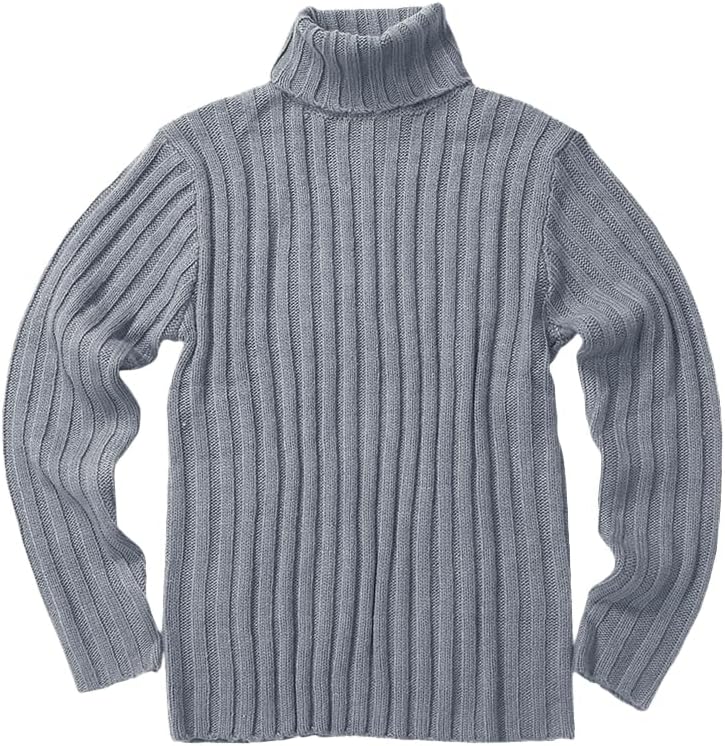Gafeng Mens Turtleneck Sweaters Winter Thick Ribbed Knit Loose Fit Chunky Thermal Cable Pullover Knitwear - Image 3