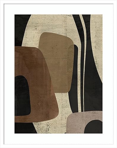 Miniatura 16 de Amanti Art Framed Wall Art Print 33x26 Retro Form Collage II by Victoria Barnes, Abstract Wall Art, Mid Century Modern Decor, Large Poster Painting