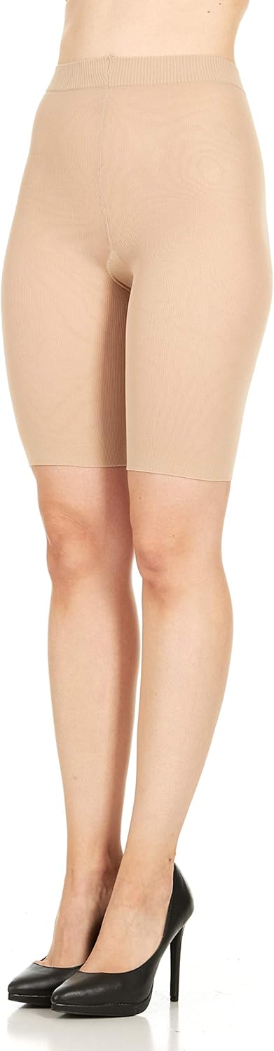 Assets Red Hot Label by Spanx Medium Control Mid-Thigh Shaper, 3, Nude