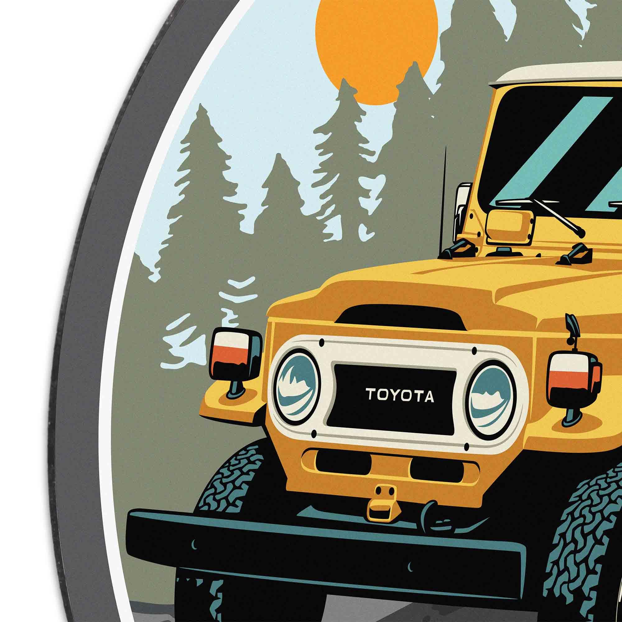 Amazon.com: Toyota Land Cruiser Metal Wall Decor | Classic Off
