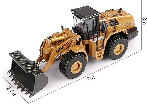 Vista 17 de Juguete de rodillo de carretera fundido a presión a escala 1/50, modelo de vehículos de construcción de metal para niños (rodillo de carretera)