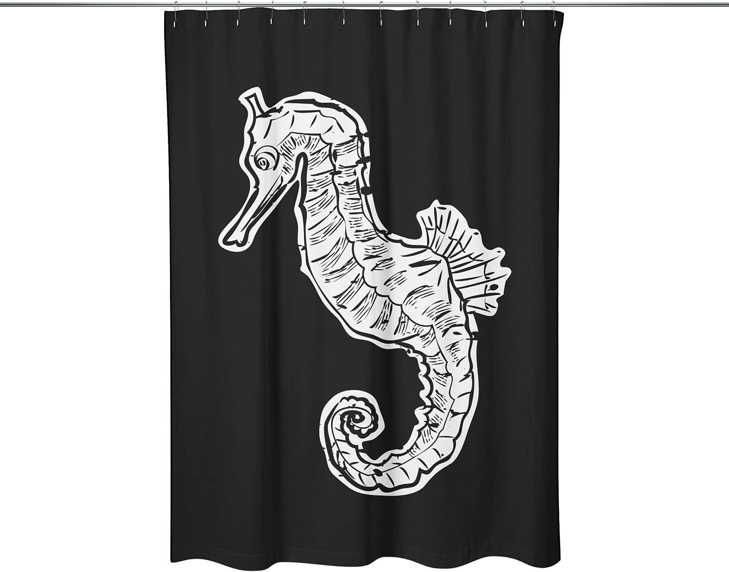 Bonamaison AntiMold, Waterproff Shower Curtain (140X200 cm) Designed