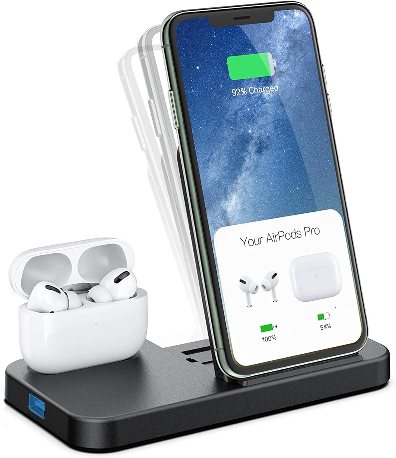 iphone and airpod wireless charging dock