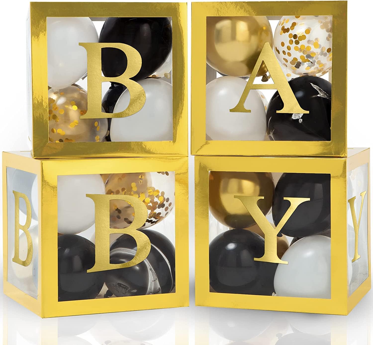 Baby Boxes with Letters for Baby Shower Baby Shower Box Set of 40 pcs