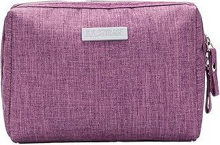 MINGZE Pochette Cosmetici Borsa, portatile Beauty Case Make up Trucco Borse Trucchi mini Organizzatore Astuccio Donna ragazze Porta Trousse Makeup con Multi Scomparti (porpora)