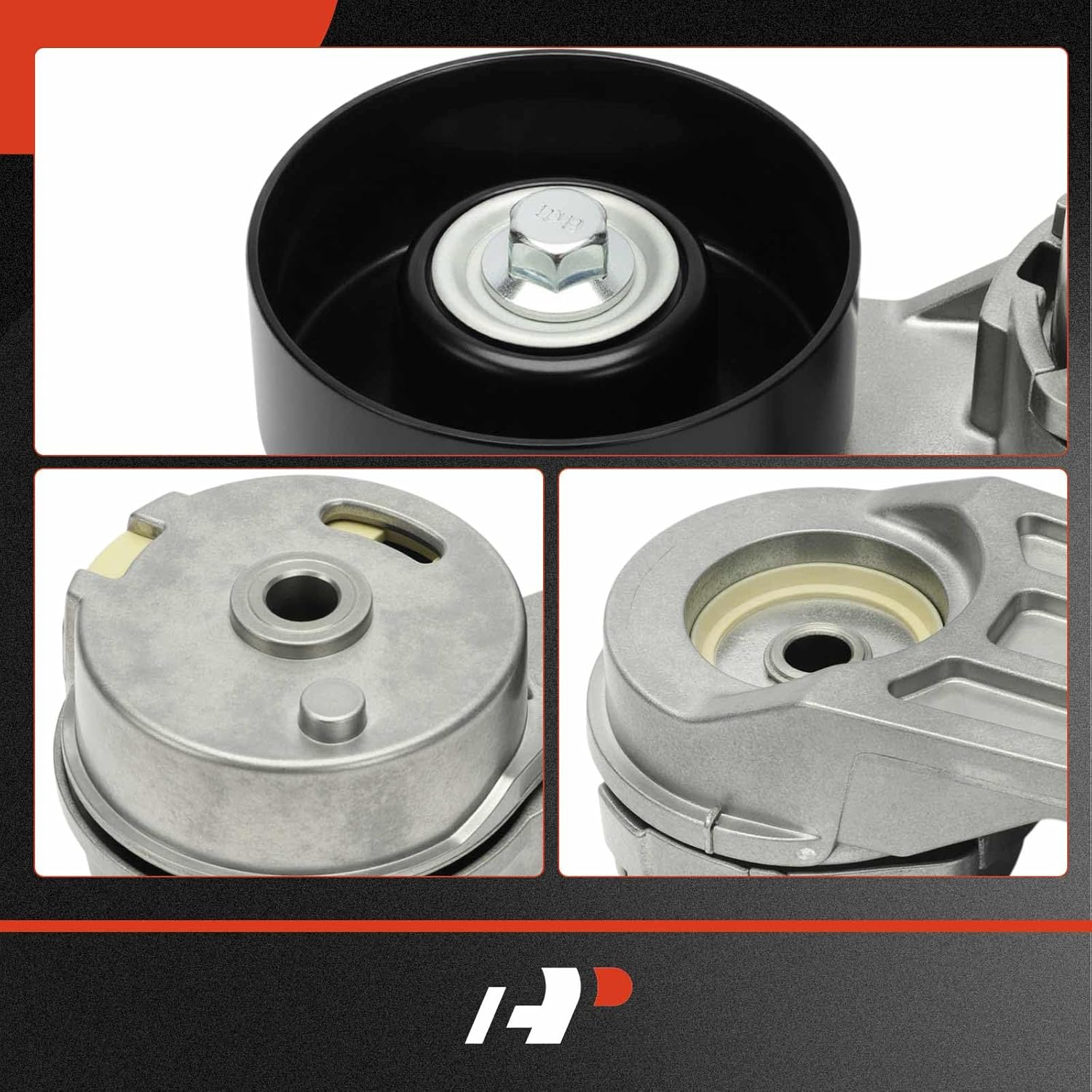 A-Premium Belt Tensioner Assembly with Pulley Compatible with Chevrolet Captiva Sport 2012-2015 & GMC Terrain 2015-2017 & Buick Regal 2011-2013, 2.0L, 2.4L, 3.0L, Replace# 12605175, 1340584