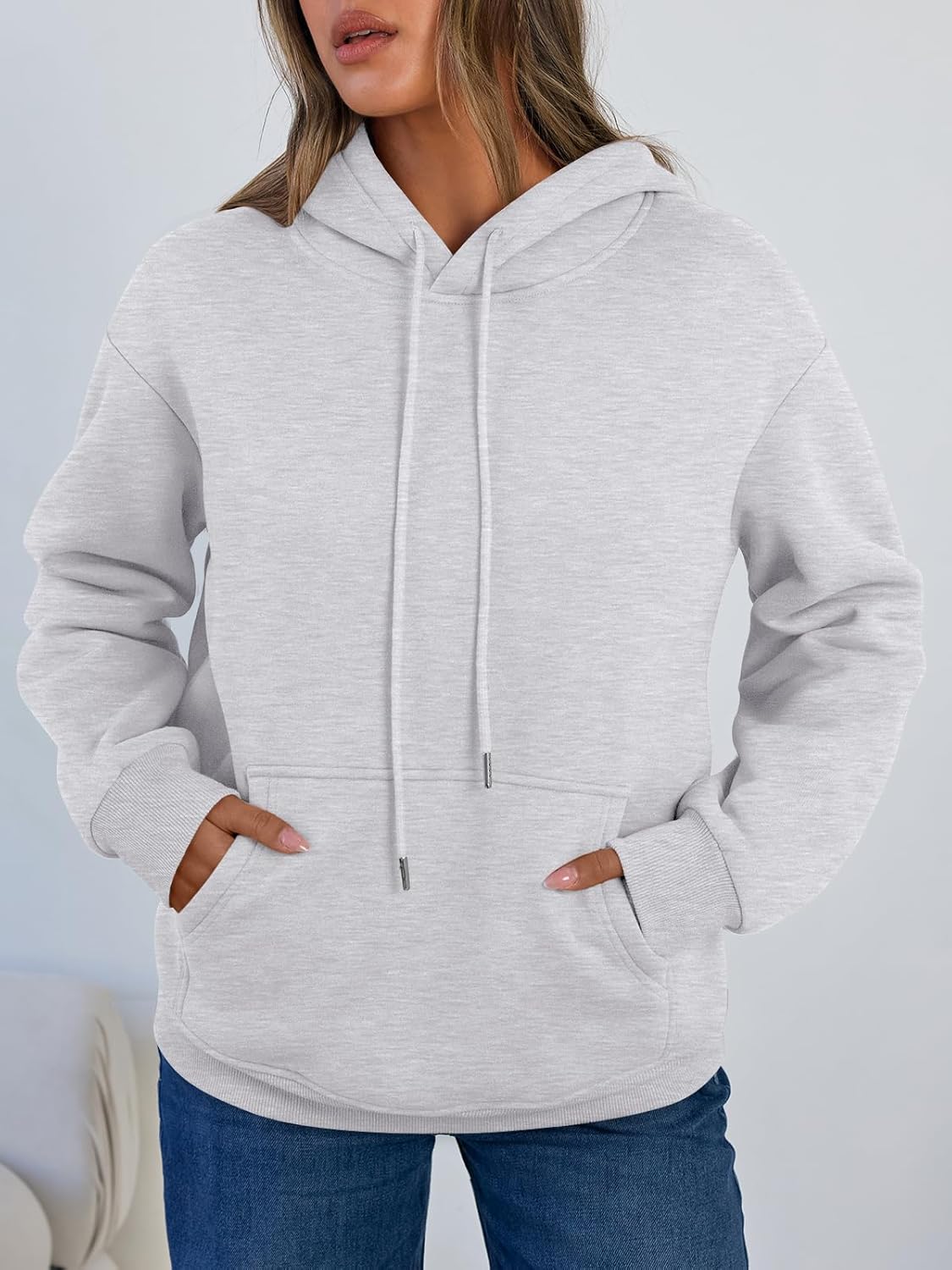 Trendy Queen Women's Winter Fleece Sherpa Lined Hoodie Casual Warm Pullover Hooded Sweatshirt - Image 2