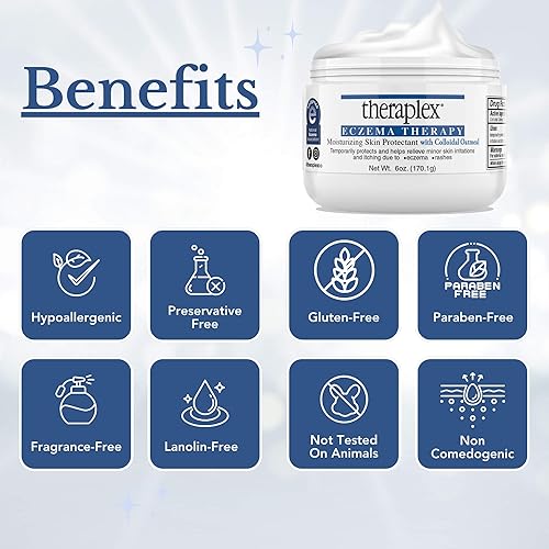 Miniatura 3 de Theraplex Eczema Cream - Eczema Treatment Moisturizing Protecter - TSA Compliant Anti-Itch Skin Protectant for Dry, Irritated, Sensitive and