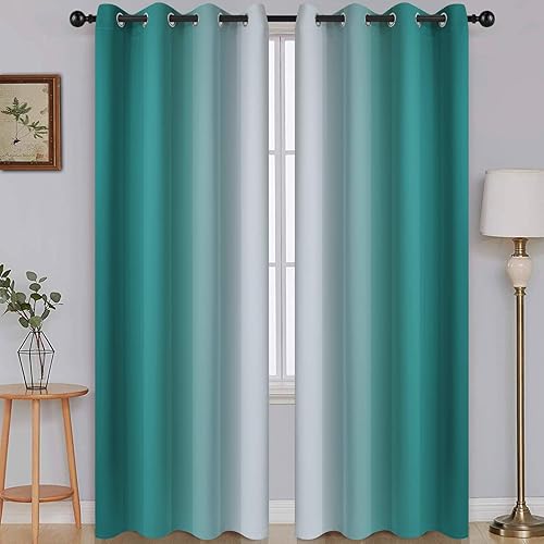 Miniatura 183 de SimpleHome Cortinas gruesas con aislamiento térmico y ojales, bloqueo de luz para oscurecer sala, dormitorio, 2 paneles, 52 x 72 pulgadas de largo,