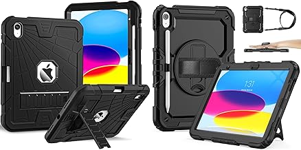Bundle for iPad A16 11th Generation Case 11 inch 2025 / iPad 10th Generation Case 10.9 Inch 2022, Rugged Heavy Duty Military Grade Protective Cover