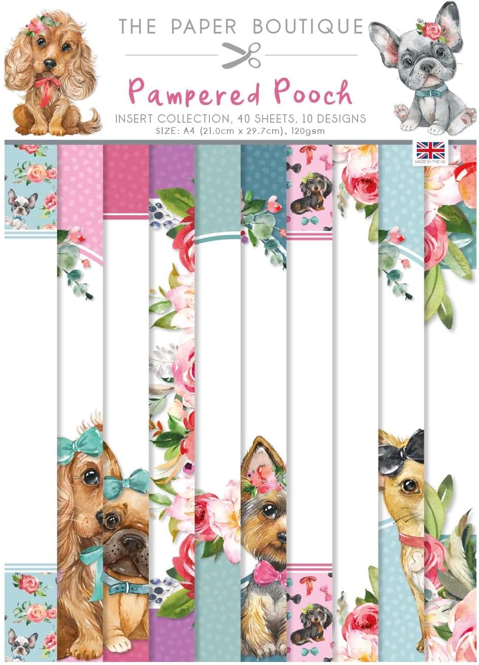 The Paper Boutique - Pampered Pooch - Insert Collection, Multicoloured, A4 (PB1786)