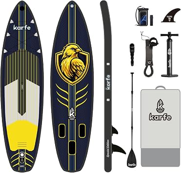 320x81x15cm Woven Stitch ve MSL Fusion Tech. Yap  -  i me Paddle Board ve Deniz Bordu, Full Aksesuarl  SUP Board Seti, Ta nabilir ve Dayan kl  Stand Up Paddle - K rek S rf