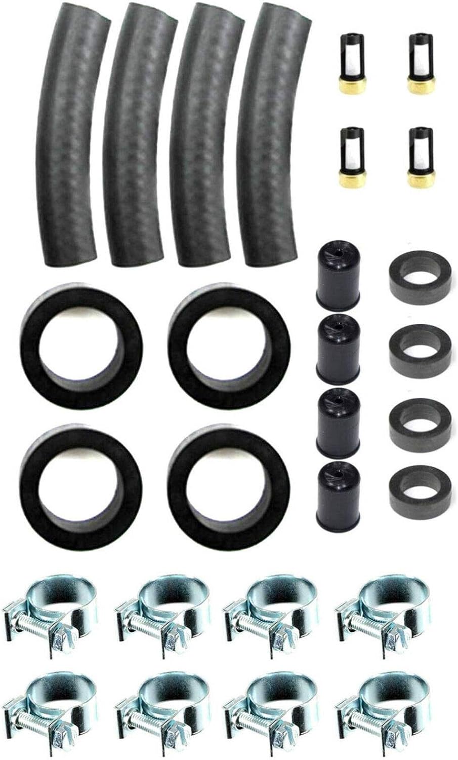 4 Cylinder Injector Repair Kit Compatible with BOSCH D-JETRONIC MERCEDES JAGUAR VOLVO Others