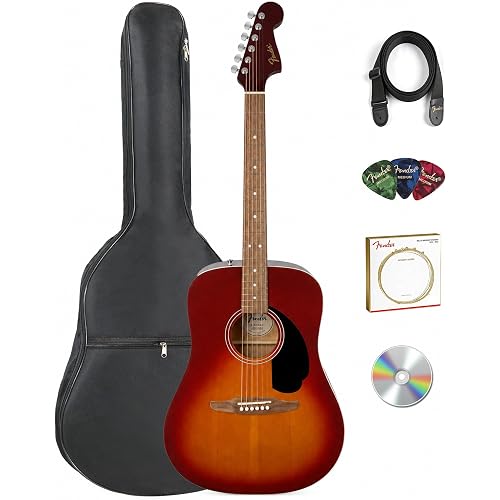 Fender California Redondo Dreadnought Acoustic Guitar - Garnet Burst