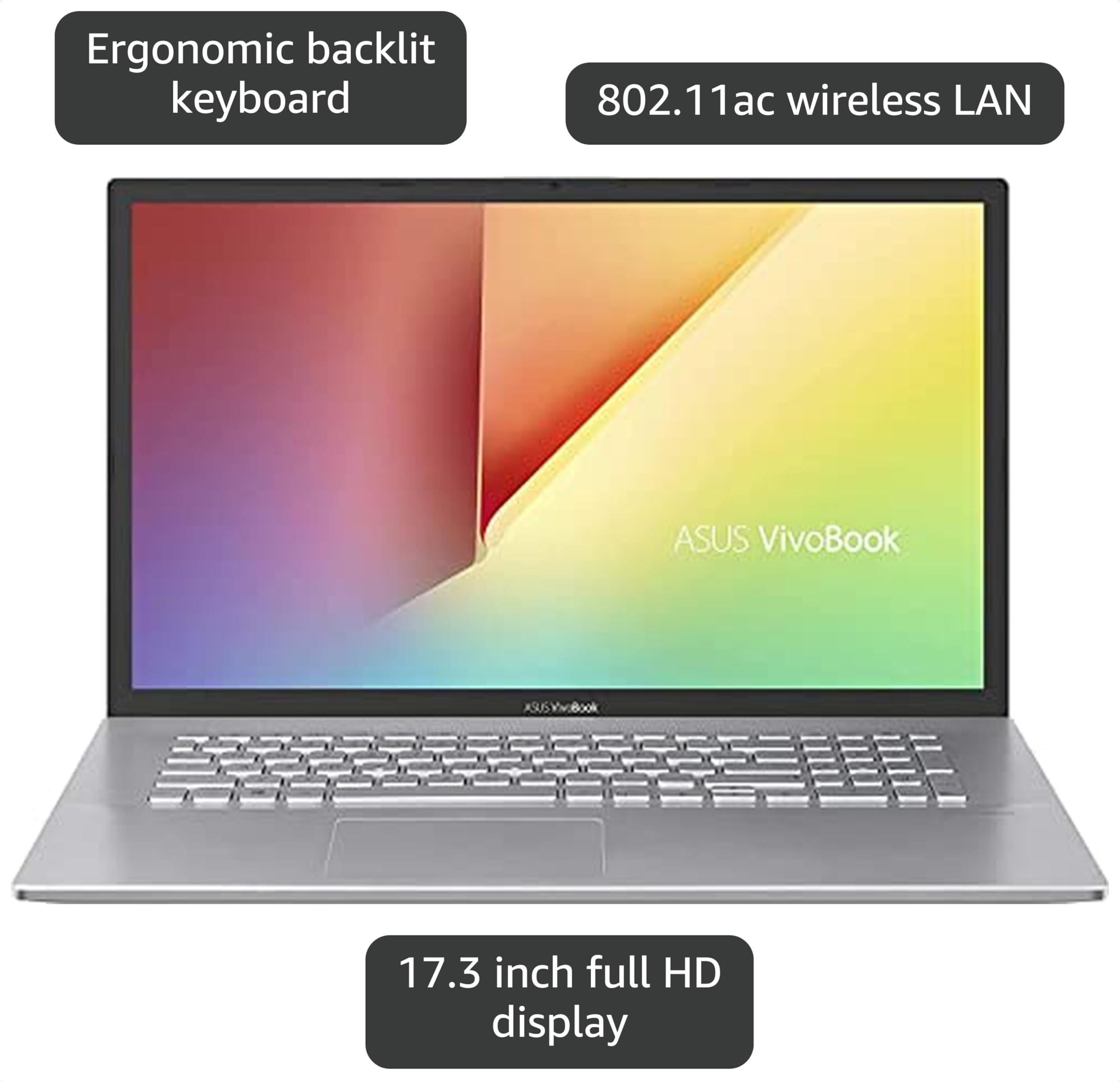 Amazon.com: Asus Vivobook S712JA 17.3-inch FHD Premium Laptop PC