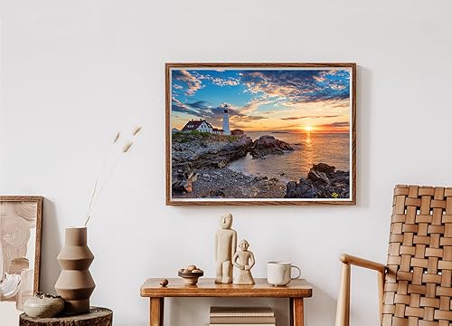 Miniatura 5 de Paquete de 2 rompecabezas para adultos de 1000 piezas, rompecabezas de faro, rompecabezas para adultos de 1000 piezas en adelante, rompecabezas