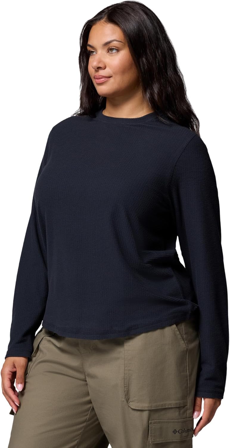 Columbia Womens Brea Falls Grid Crew Long Sleeve - Image 3