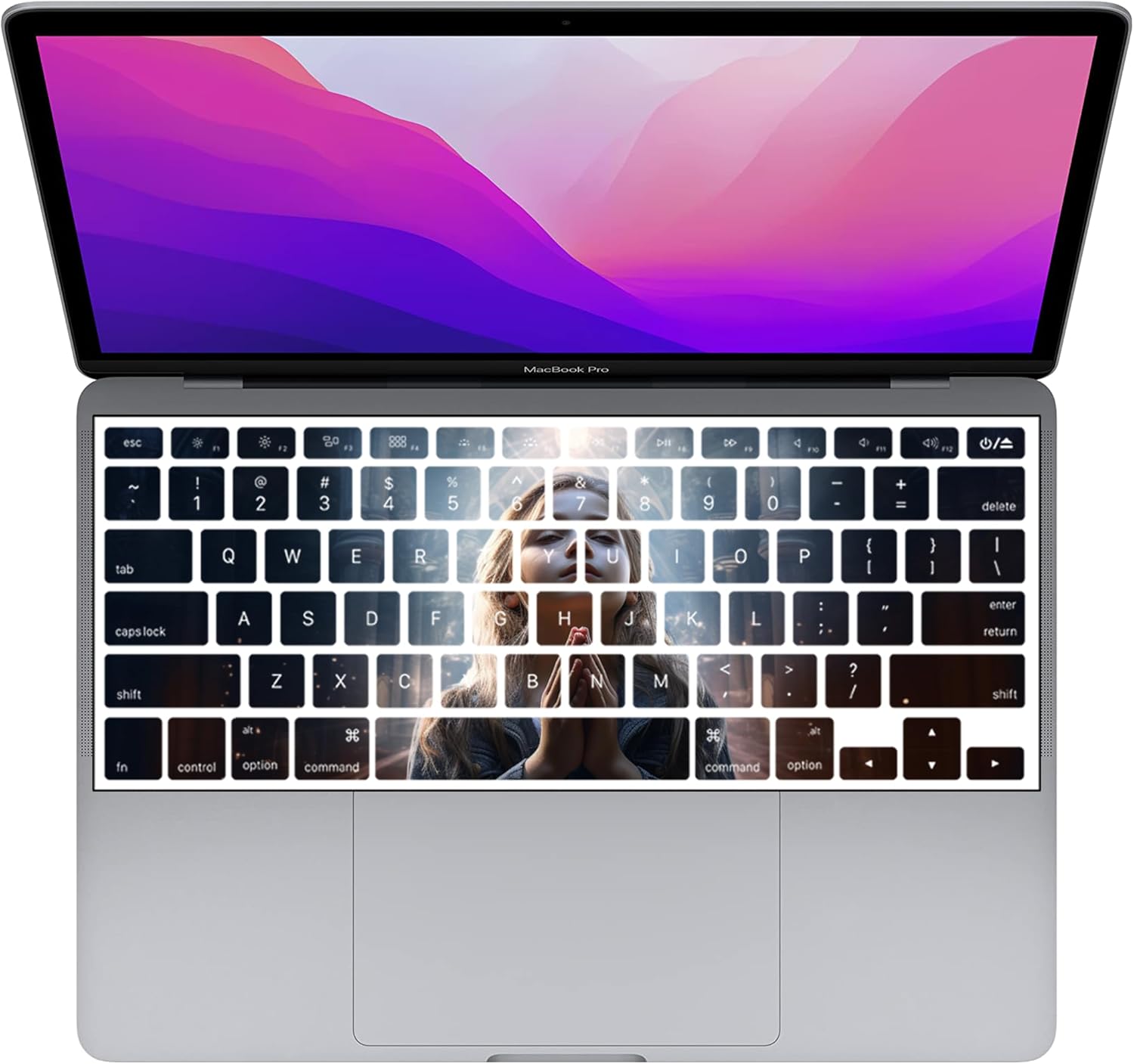Personalized Custom Photos Laptop Case for Clear Black MacBook Pro 14 inch Case 2025 2024 2023 2022 2021 M4 M3 M2 M1 A3112 A3185 A3401 A2918 A2992 A2779 A2442 with Keyboard Cover