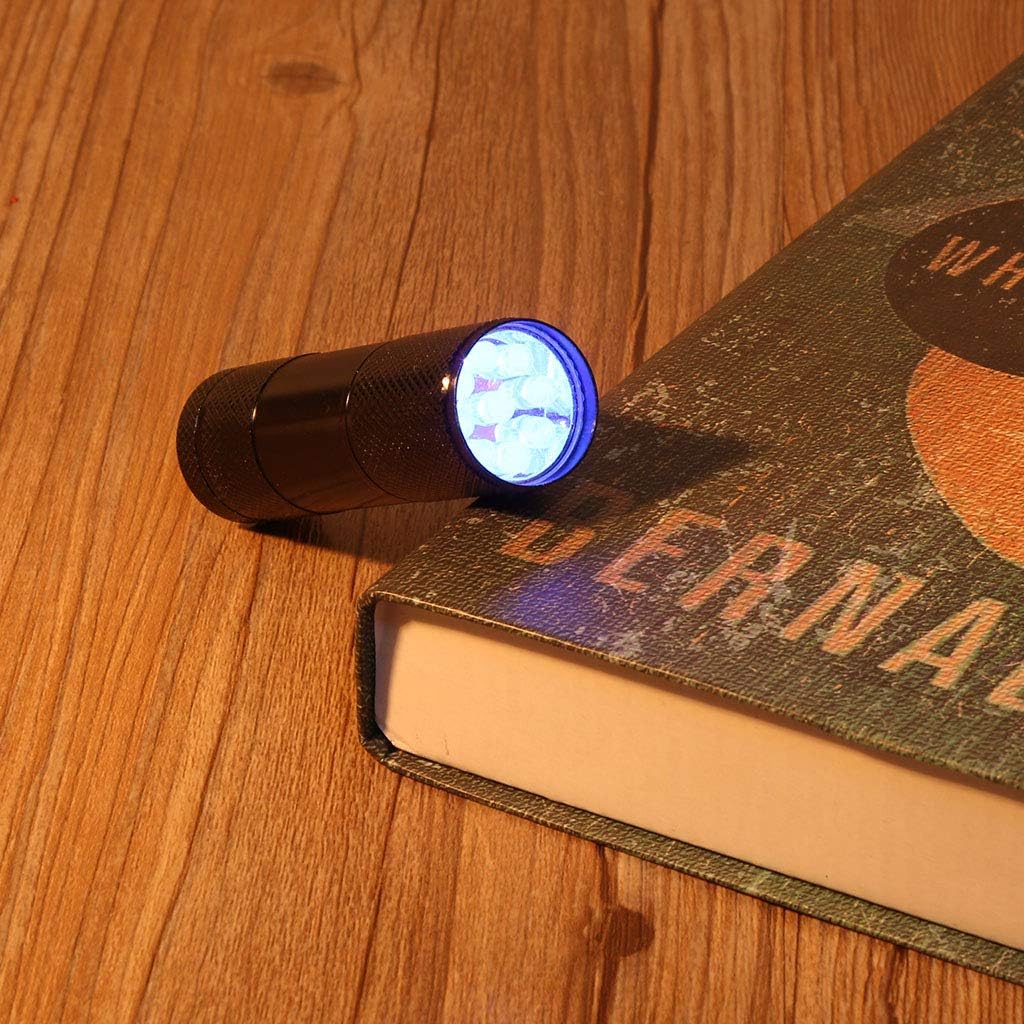 Detection 9 LED UV Flashlight Blacklight Torch Light Lamp New Flashlights