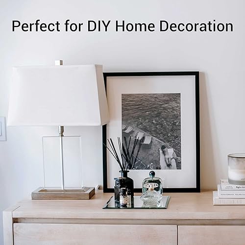 Miniatura 5 de Paquete de 10 láminas acrílicas transparentes de 6 x 8 pulgadas, láminas de plexiglás de 0.04 pulgadas de grosor con películas protectoras en ambos