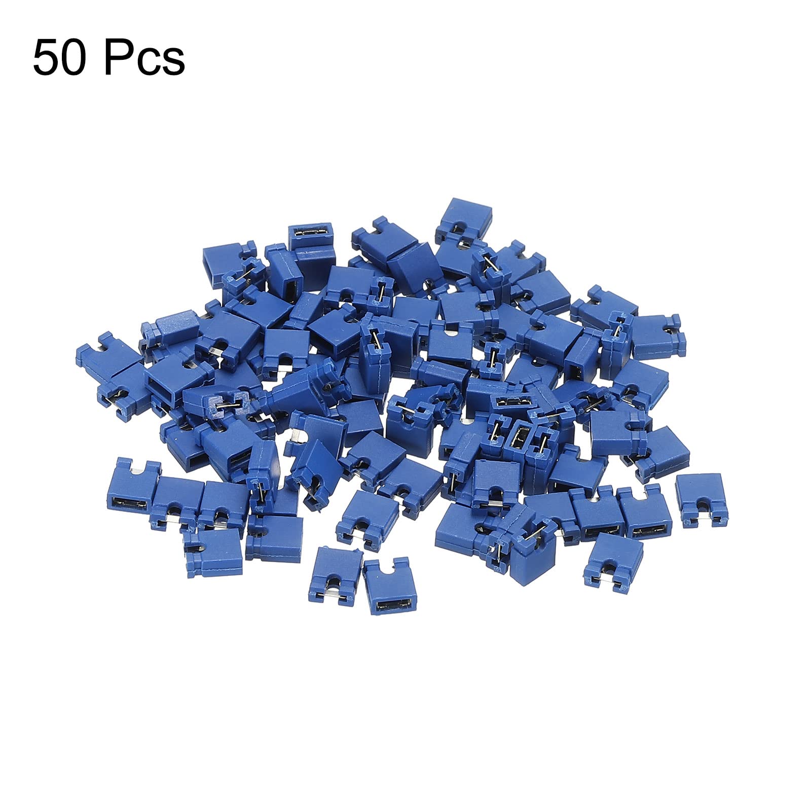 50 Stück 2,54 Mm Jumper Caps – Überbrückungskappen Für Leiterplatten & Motherboards | Schwarz | Kurzschlussverbindung Für Einstellungen