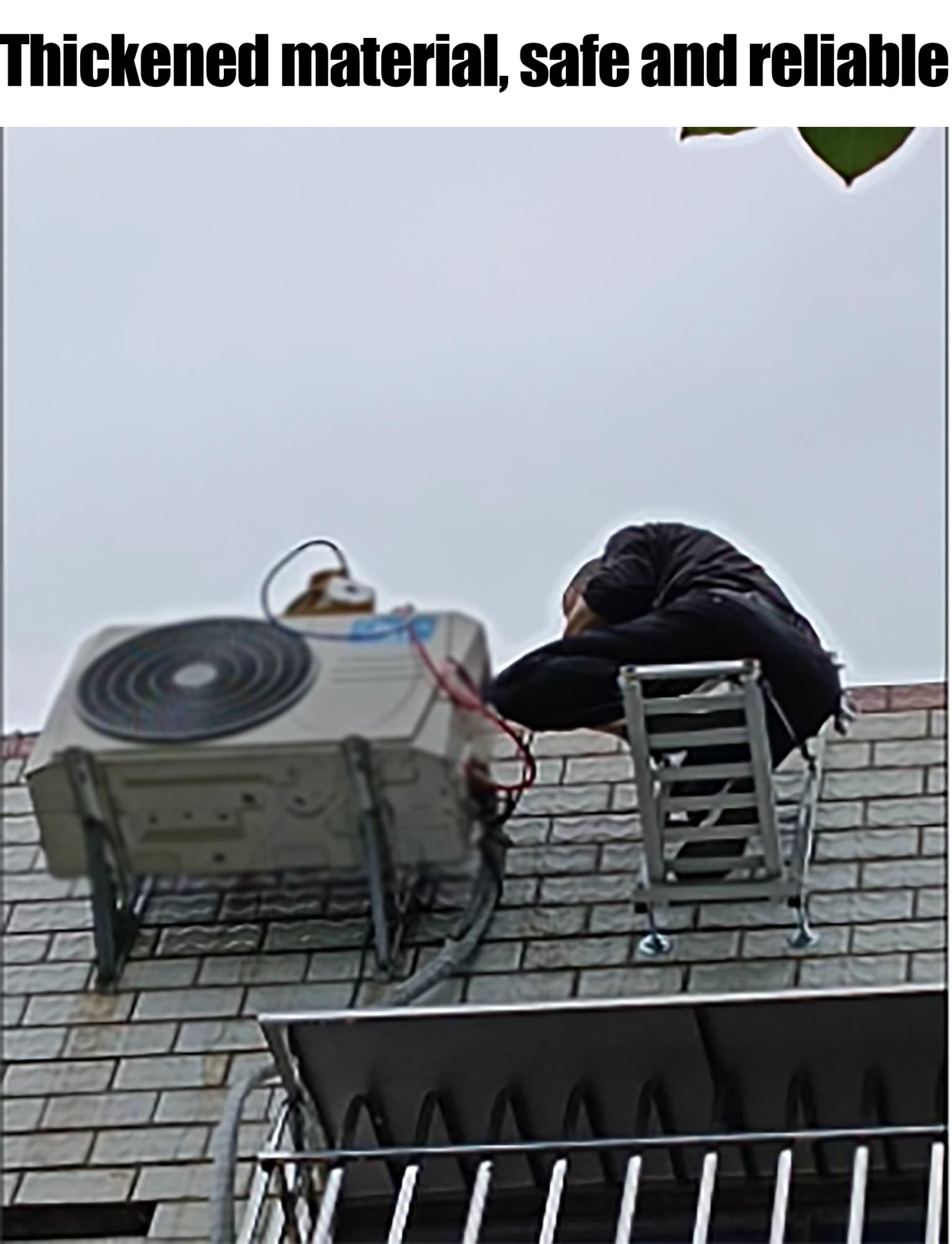 Escalera de instalación ajustable para unidades de CA montadas en la pared, herramienta de autoinstalación para configuración de aire acondicionado al aire libre