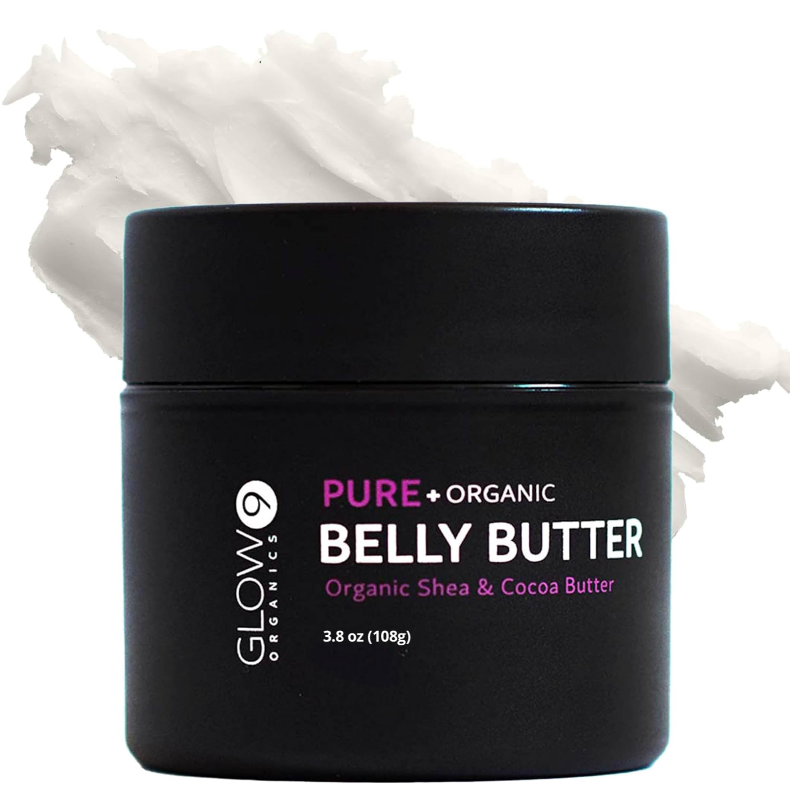 Belly Butter for Pregnancy, 100% Organic Stretch Mark Cream, Maternity Skincare for Itchy Skin & Scars, Safe Daily Ritual for Moms, 3.8oz