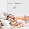 X-Sense Wireless Interconnected Carbon Monoxide Alarm Detector, Replaceable Battery-Powered CO Alarm Detector with Easy-to-Read LCD, Complies with EN 50291 Standard, CO03D-W, Link+