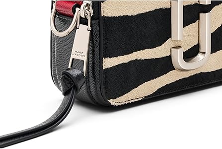 MARC JACOBS メッセンジャーバッグ Marc Jacobs Womens The Zebra Haircalf Snapshot Black/White Onesize