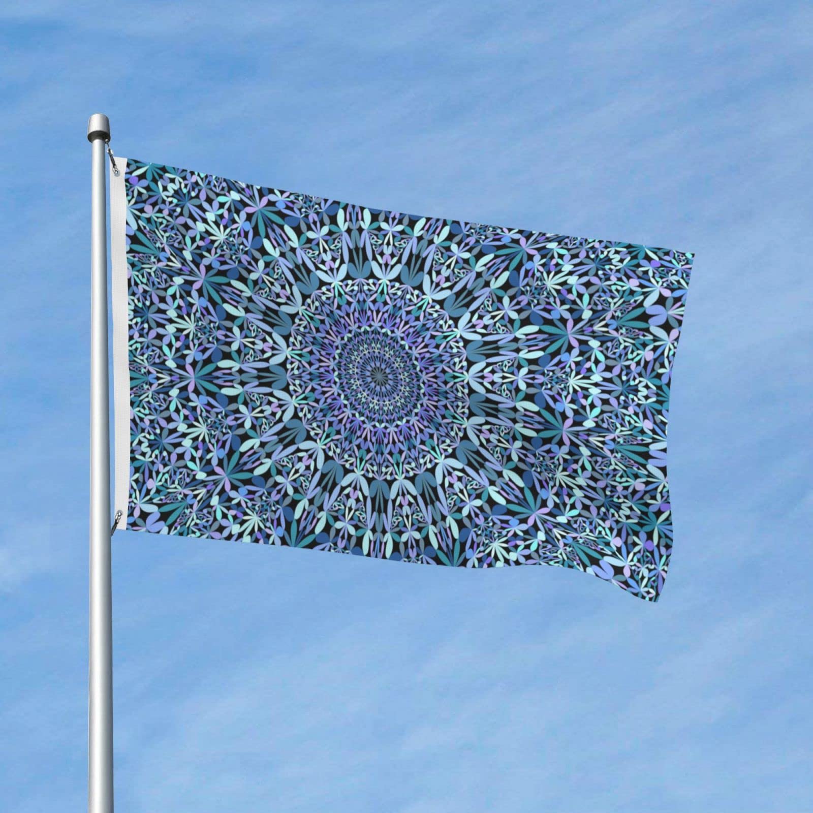 BOXIMIAO Gartenflagge Böhmisch Blau – 90x152 Cm, Polyester, Doppelseitig Bedruckt, Wetterfest
