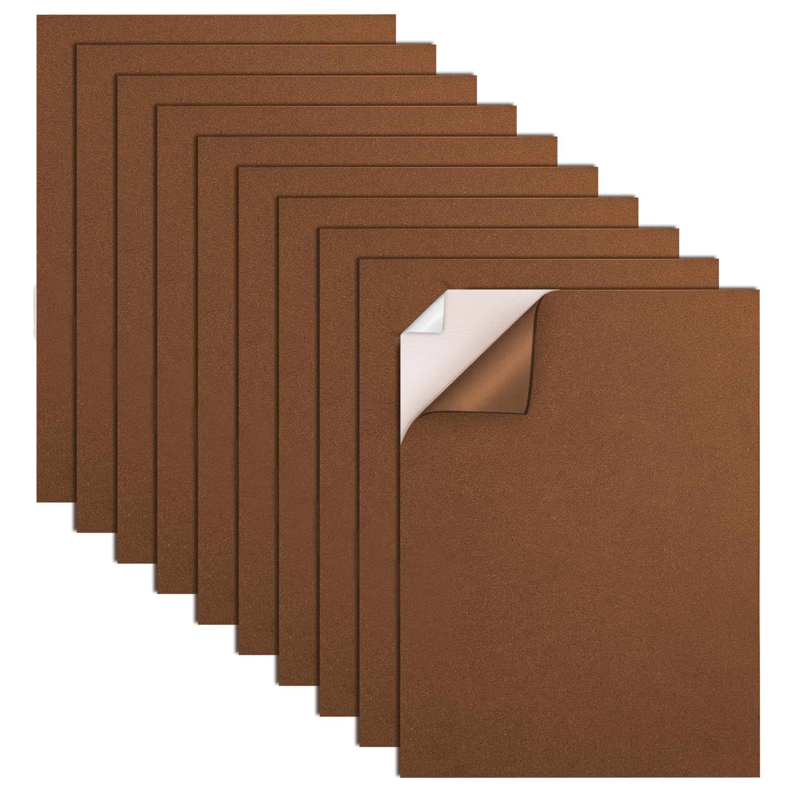 MEARCOOH 10pcs 22 x 30 cm 2 mm Self-Adhesive Foam Sheets, Sticky EVA Foam Paper for Crafts