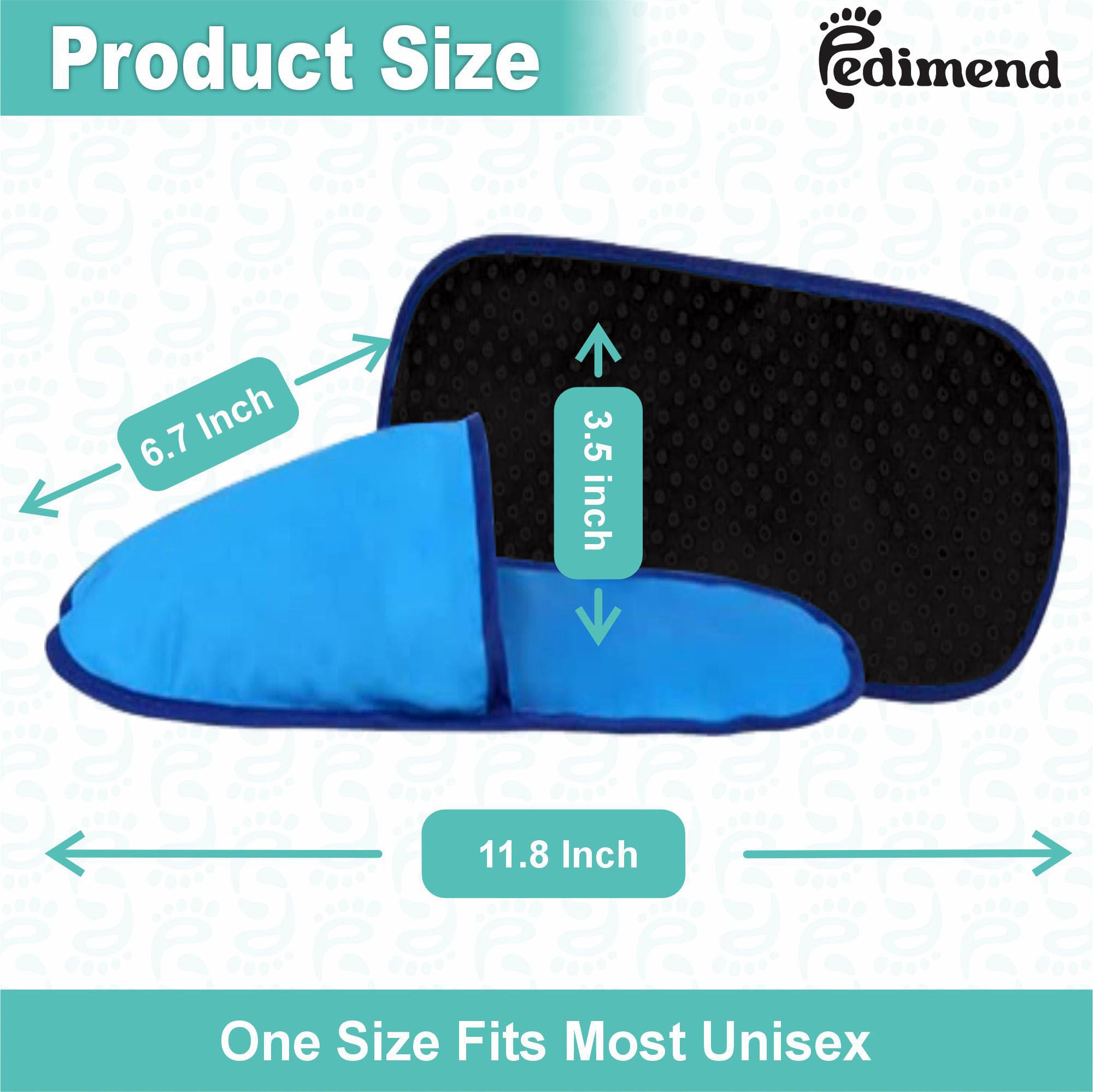 Pedimend Lot de 2 paires de chaussons en gel pour fasciite plantaire, soulagement de la douleur neuropathie des pieds, chimiothérapie, douleurs aux orteils, pieds enflés, soulagement de la goutte,
