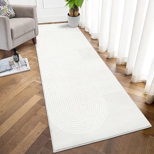 Miniatura 2 de Fashionwu Alfombra de cocina de 2 x 6 pies para pasillos, lavable a máquina, antideslizante, alfombrilla de goma para dormitorio y lavandería, color