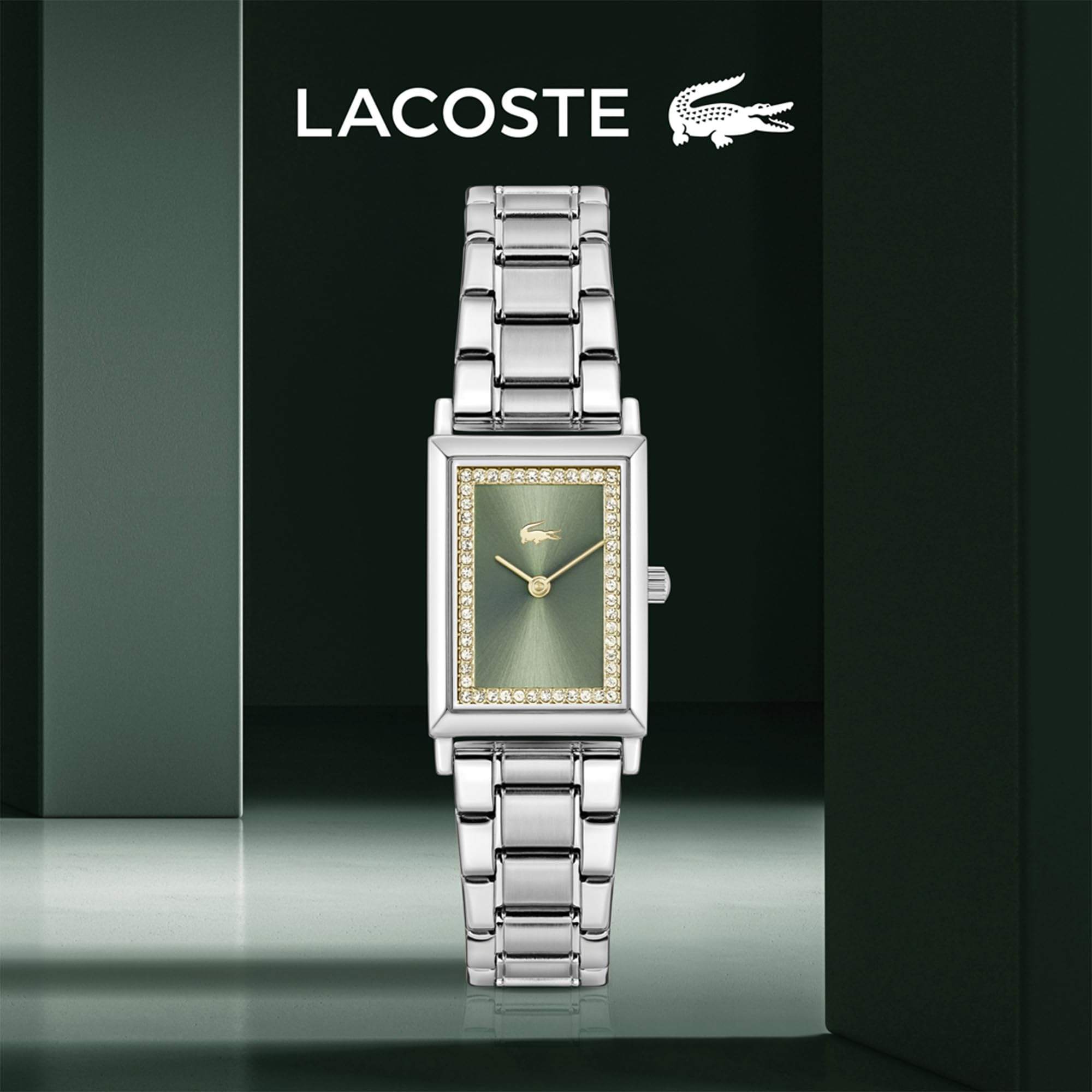 Lacoste Reloj analógico para Mujer Catherine con Brazalete de Acero Inoxidable