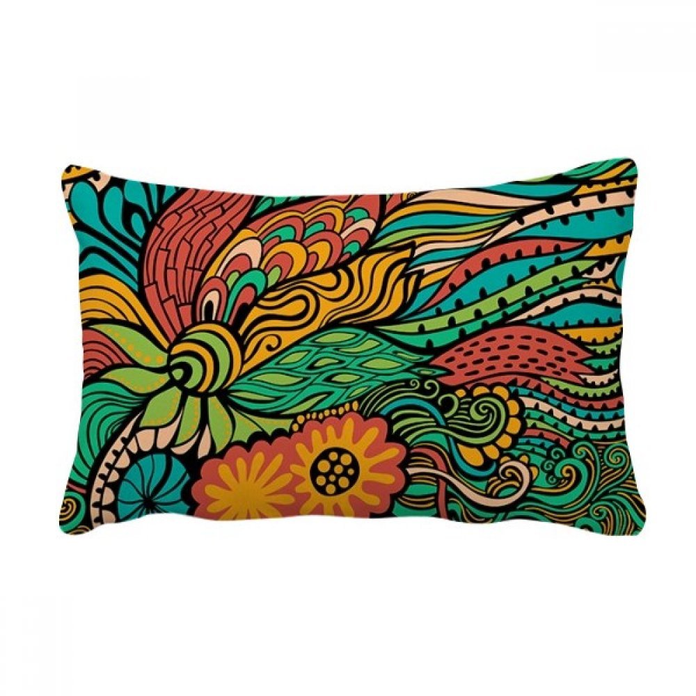 Coussin lombaire abstrait coloré 16x24 pouces pour canapé