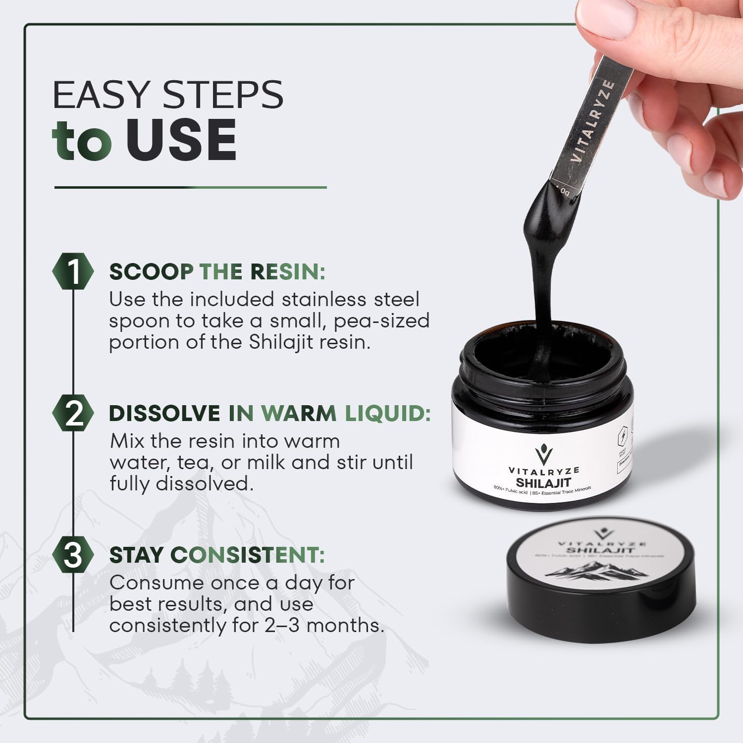 Himalayan Shilajit Resin 50 Grams, High Potency for Men & Women, Natural Energy Support - 50g