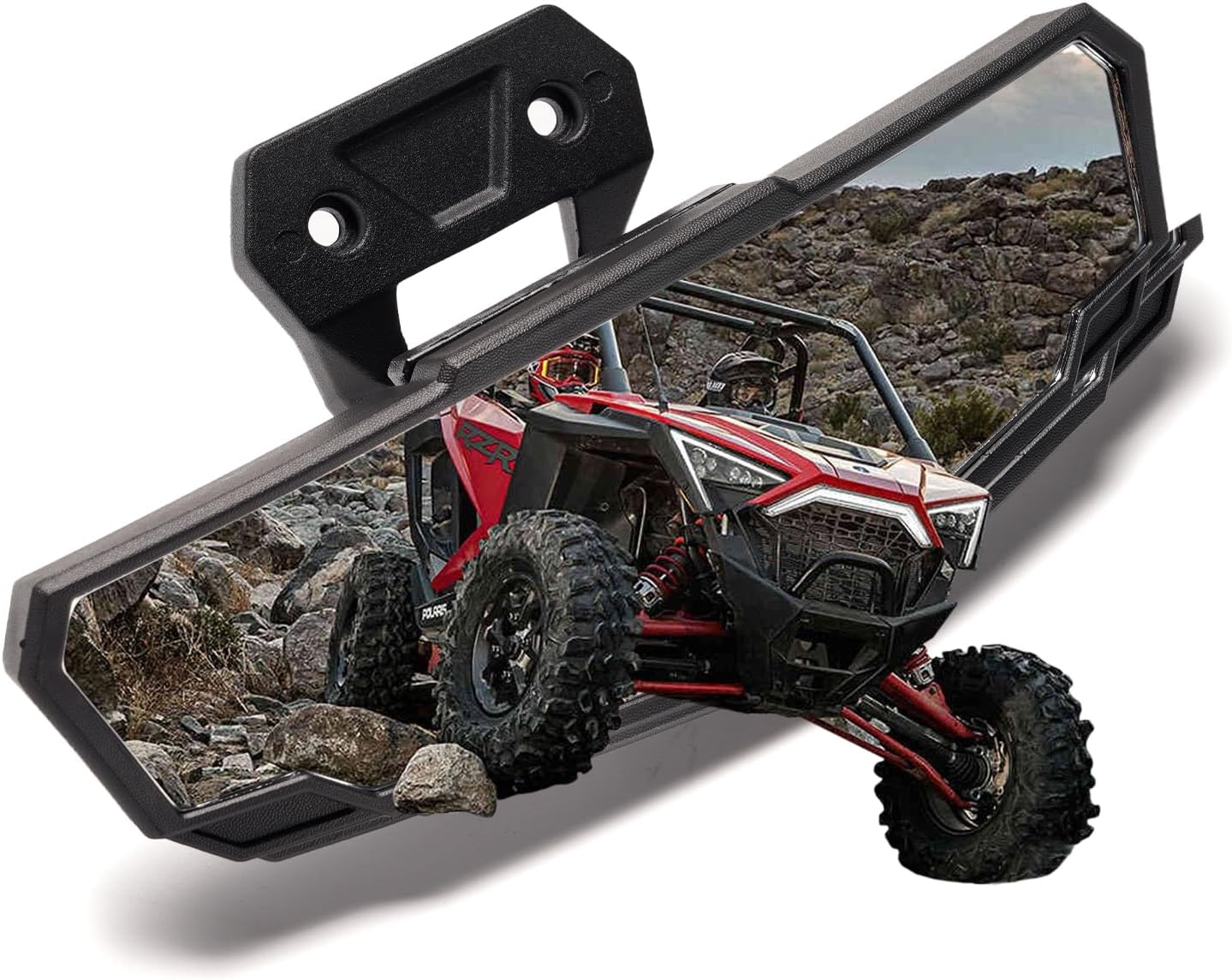 A & UTV PRO Center Rear View Mirror for Polaris RZR PRO XP/XP 4/ Turbo R /4 2020-2025 Accessories, High-Definition Convex Rearview Mirror for RZR XP 1000 2025, Replace OEM #2883763