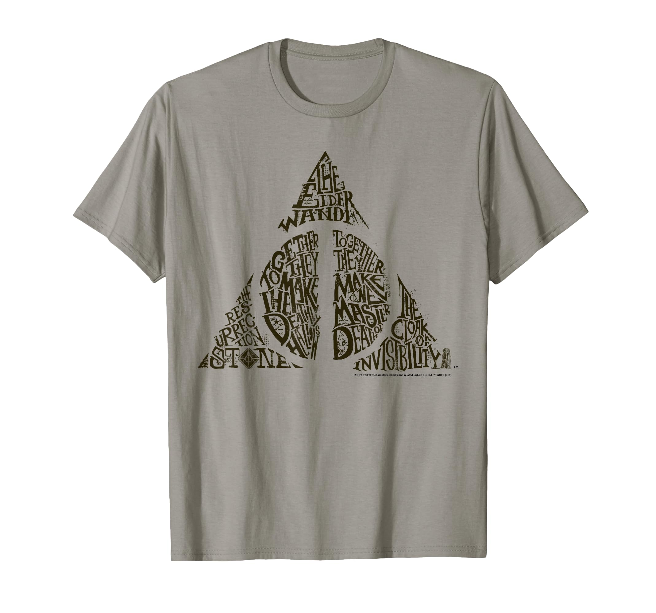 Deathly Hallows Symbol Text Fill T-Shirt