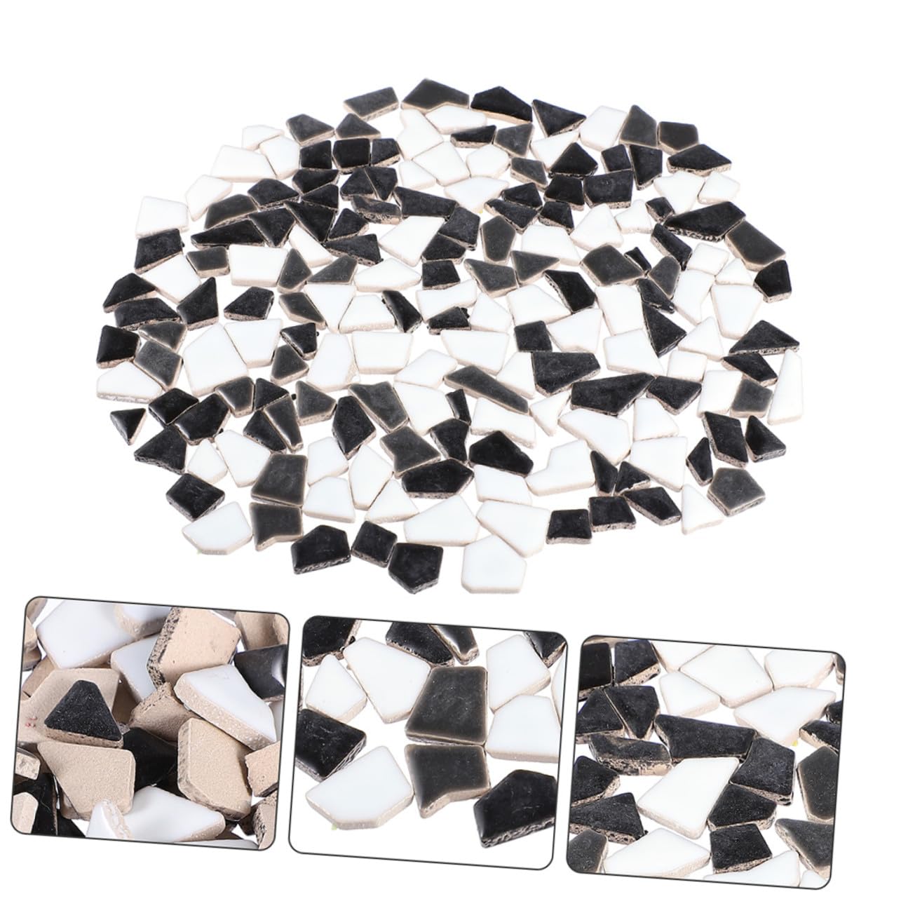 Tessere per Mosaico Ceramica Irregolari 1 Sacchetto per DIY Art Craft | Pezzi Creativi per Vasi e Progetti Casalinghi, Bordi Uniformi, Uso Pratico e Comodo