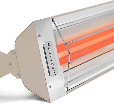 Infratech WD-6024 BE Stainless Steel 61.25 Dual Element Fixture 6000 Watt, 240 Volt, Beige Finish
