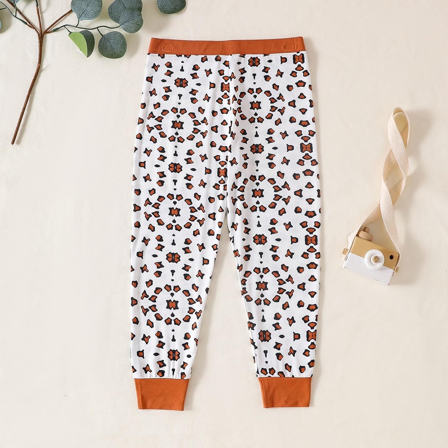 OPAWO Bamboo Pajamas Toddler Boys Girls Pajama Set 2-Piece Long Sleeve Tee and Pants Kids Fall Clothes Sleepwear Pj Set 2-8Y - Image 9