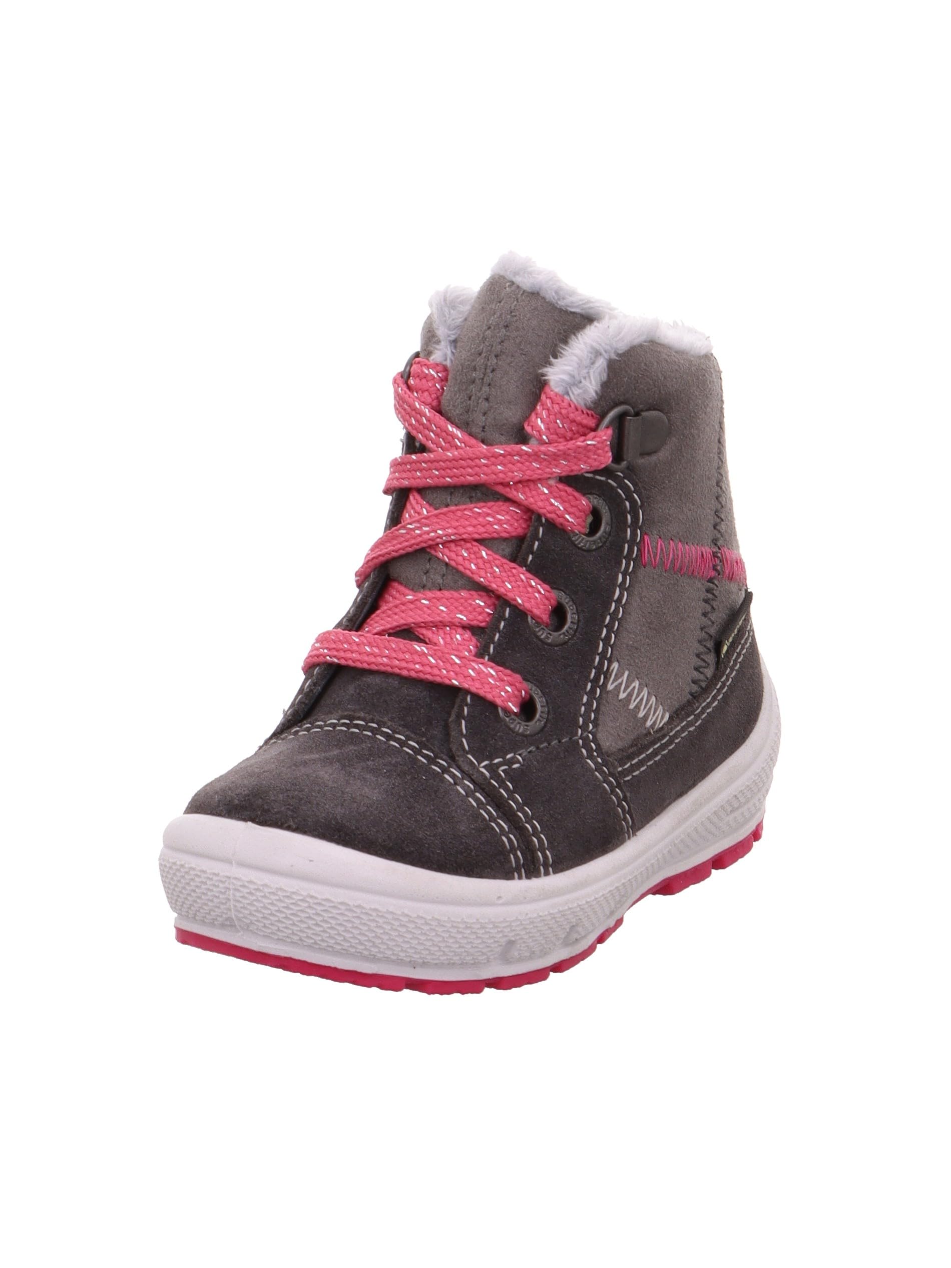 Superfit Girls' Groovy Snow Boots, Grey Pink 2010, 4.5 UK Child