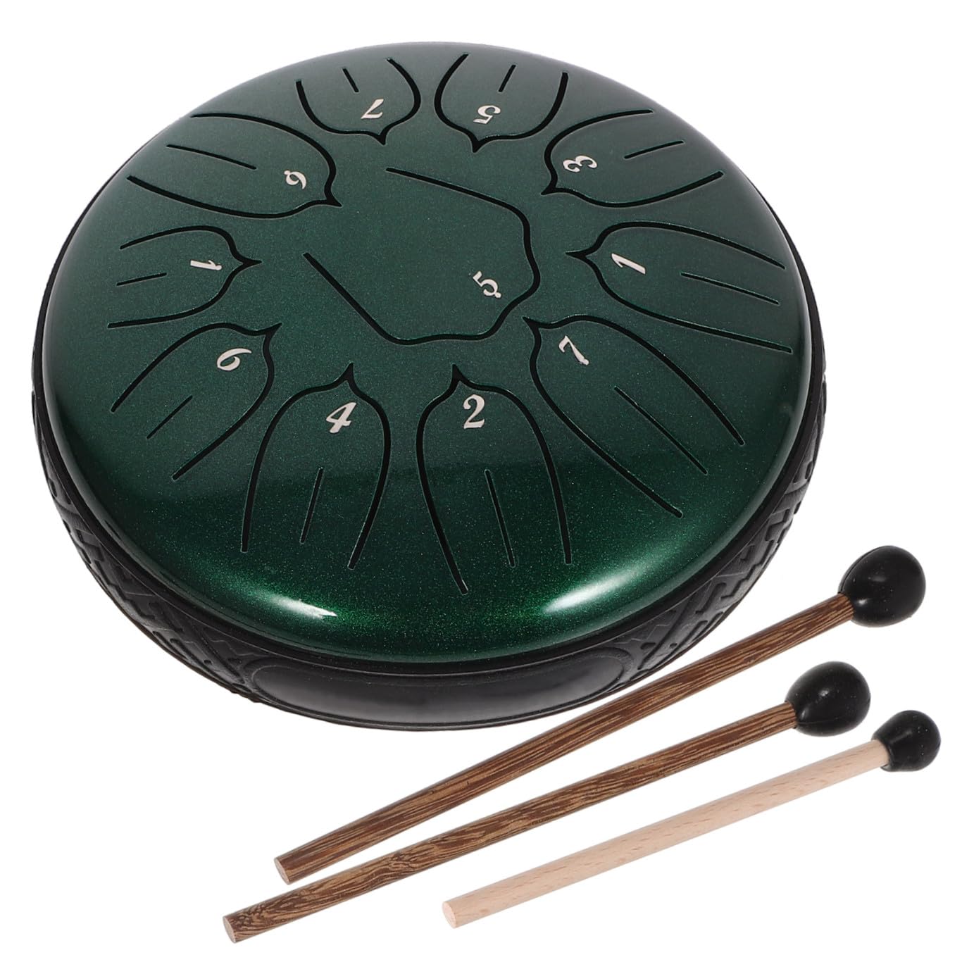 Lingua in Acciaio Note Verde Smeraldo Strumento per Meditazione e Educazione Musicale Completo con Spartito in Inglese Adatto Principianti e Terapia Mentale